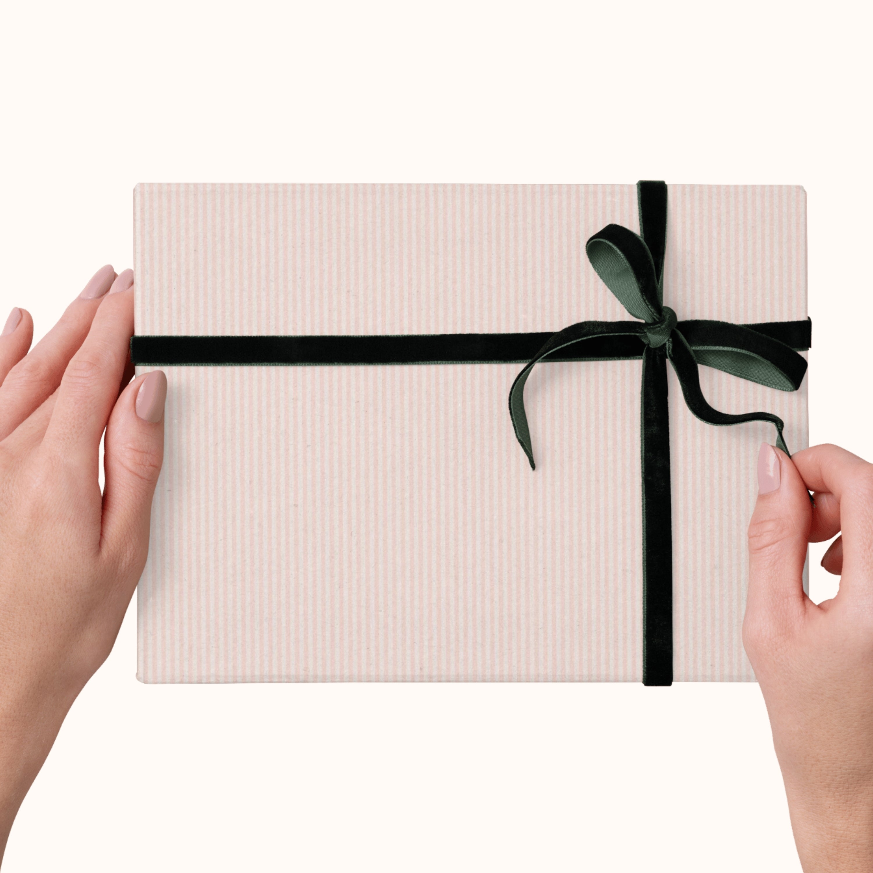 Pink Pinstripe Wrapping Paper