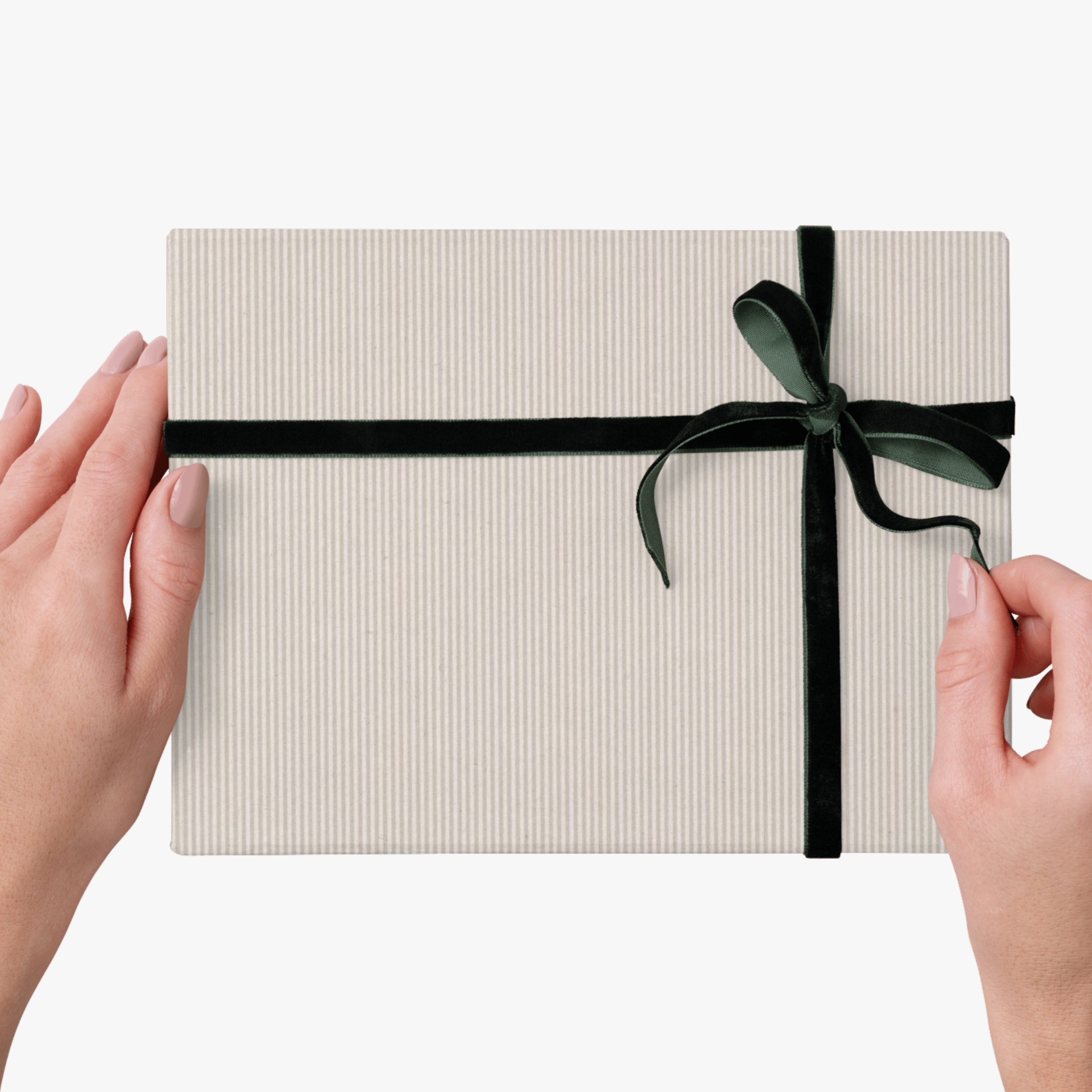 Tan Pinstripe Wrapping Paper