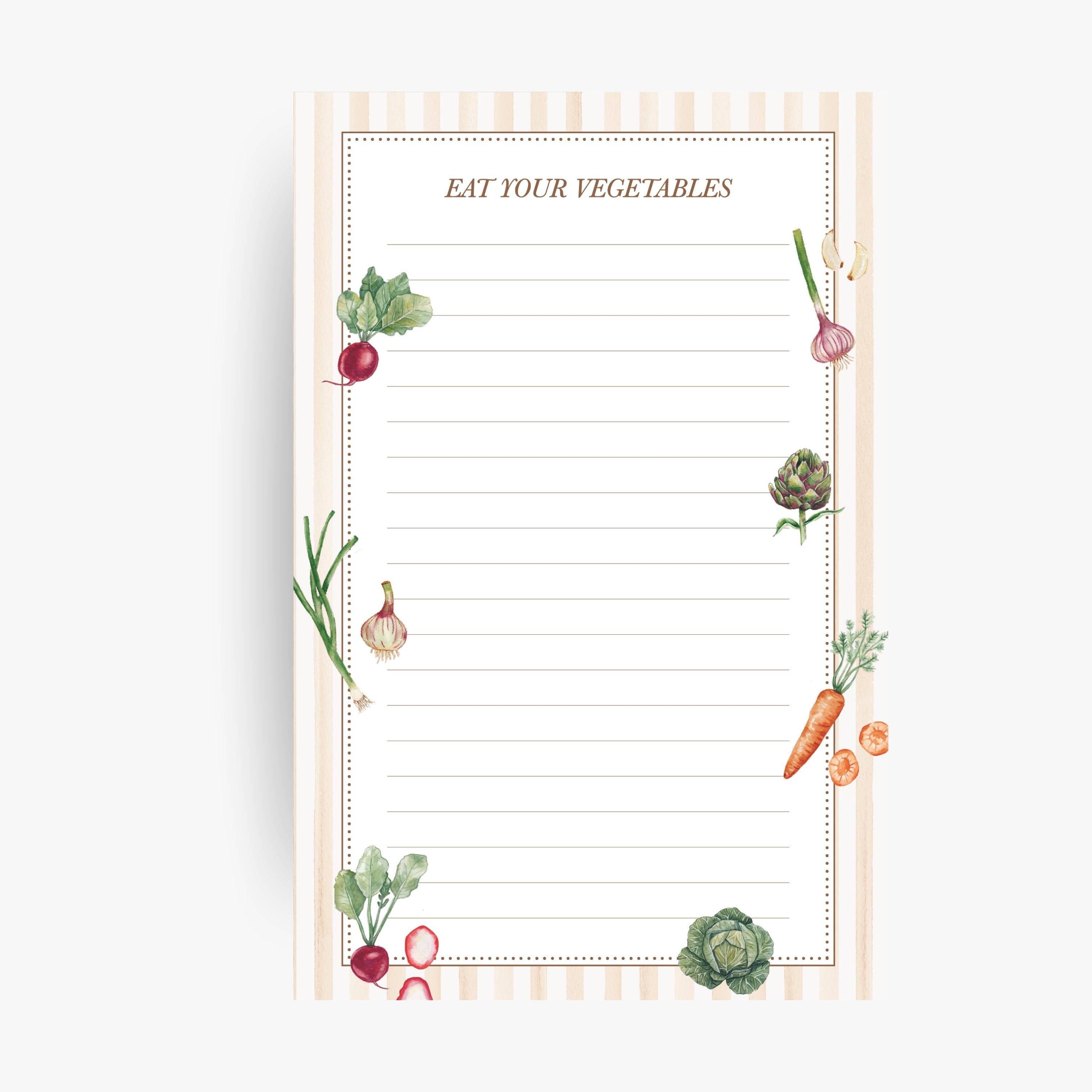 Vegetable Oversized Notepad