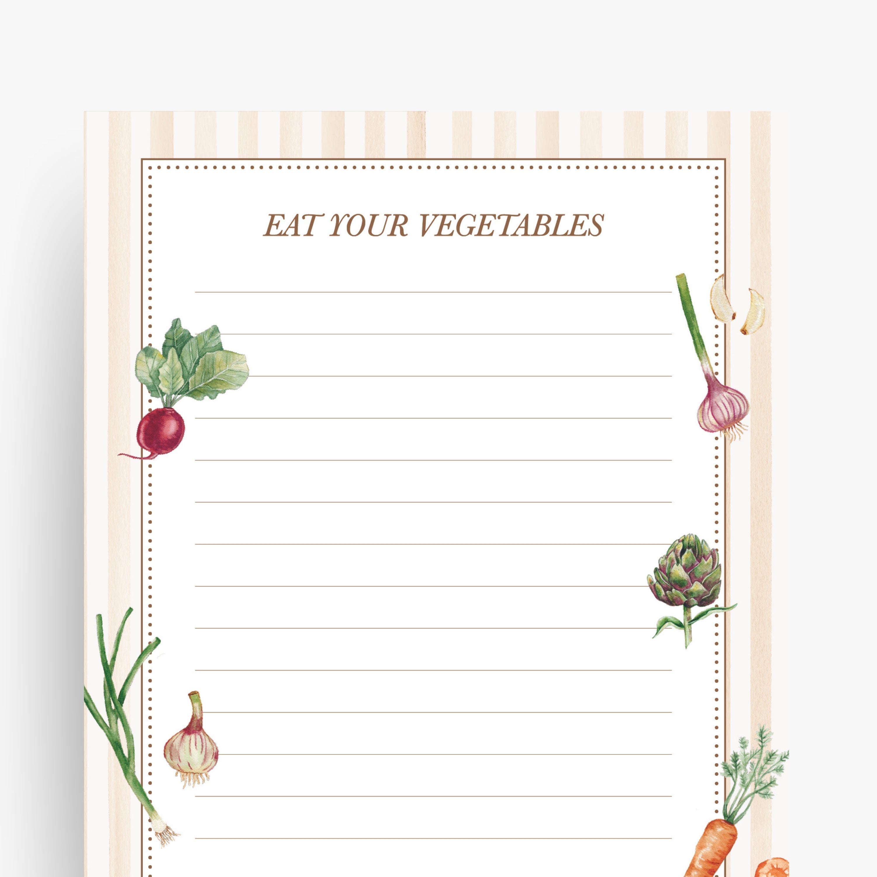 Vegetable Oversized Notepad