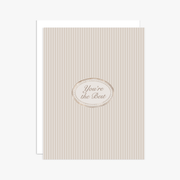 Ivory Oval "You're the Best" Greeting Card