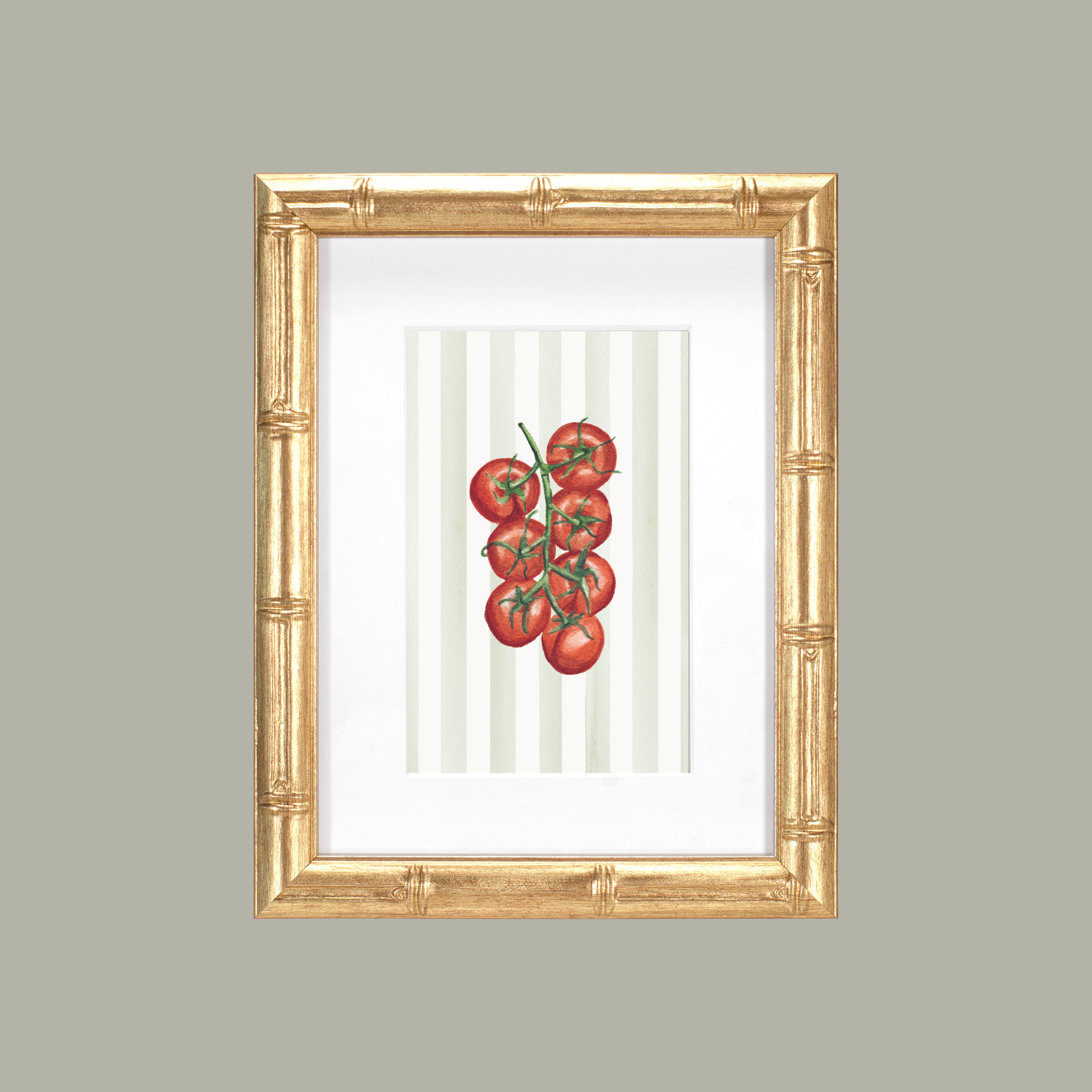 Tomato with Stripes Art Print