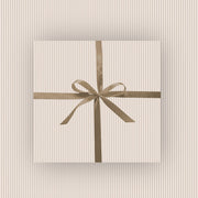 Tan Pinstripe Wrapping Paper