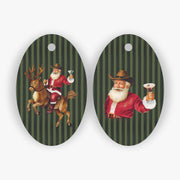 Santa Martini Gift Tags