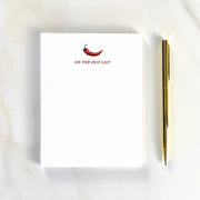 "On The Hot List" Icon Notepad