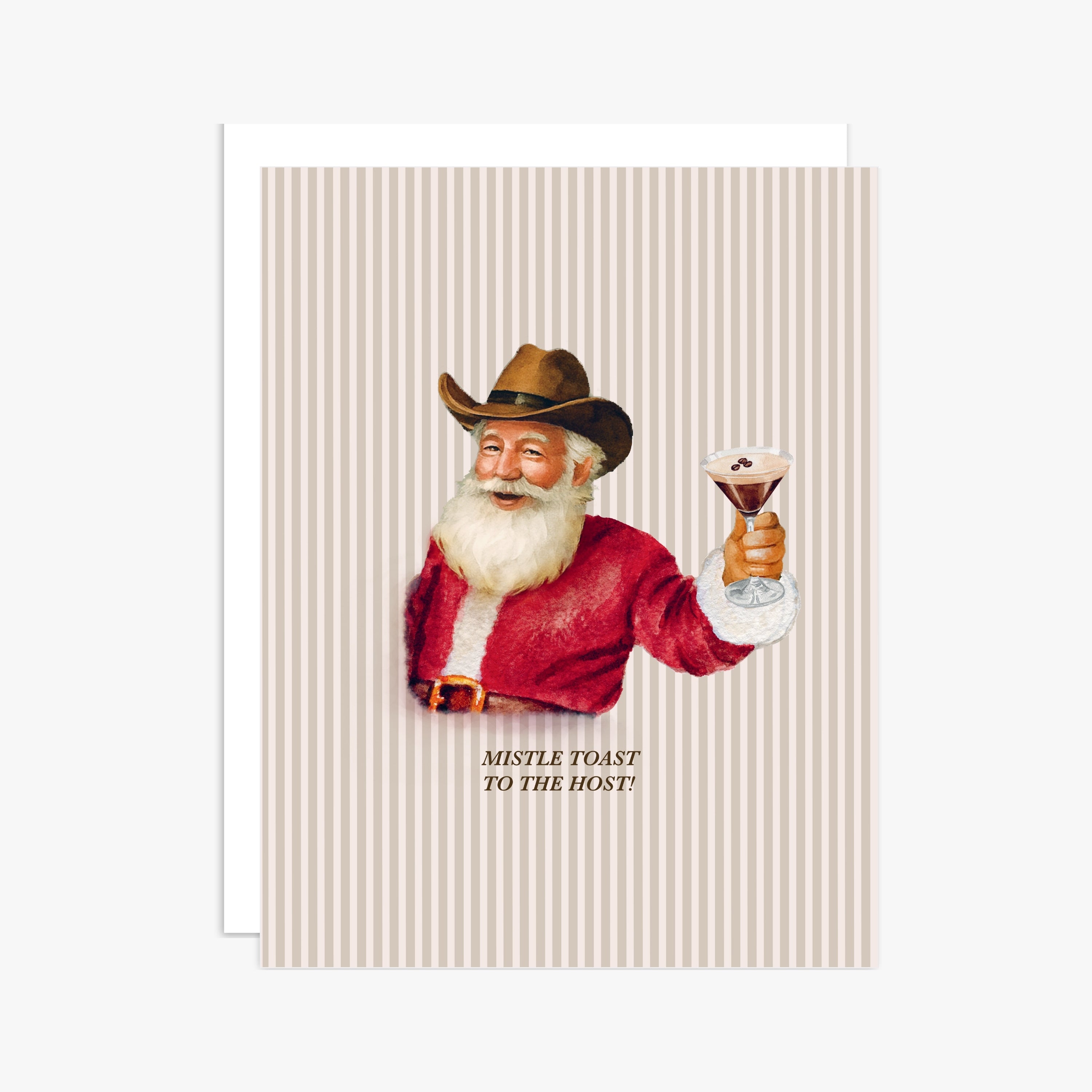 "Mistle Toast to the Host" Greeting Card