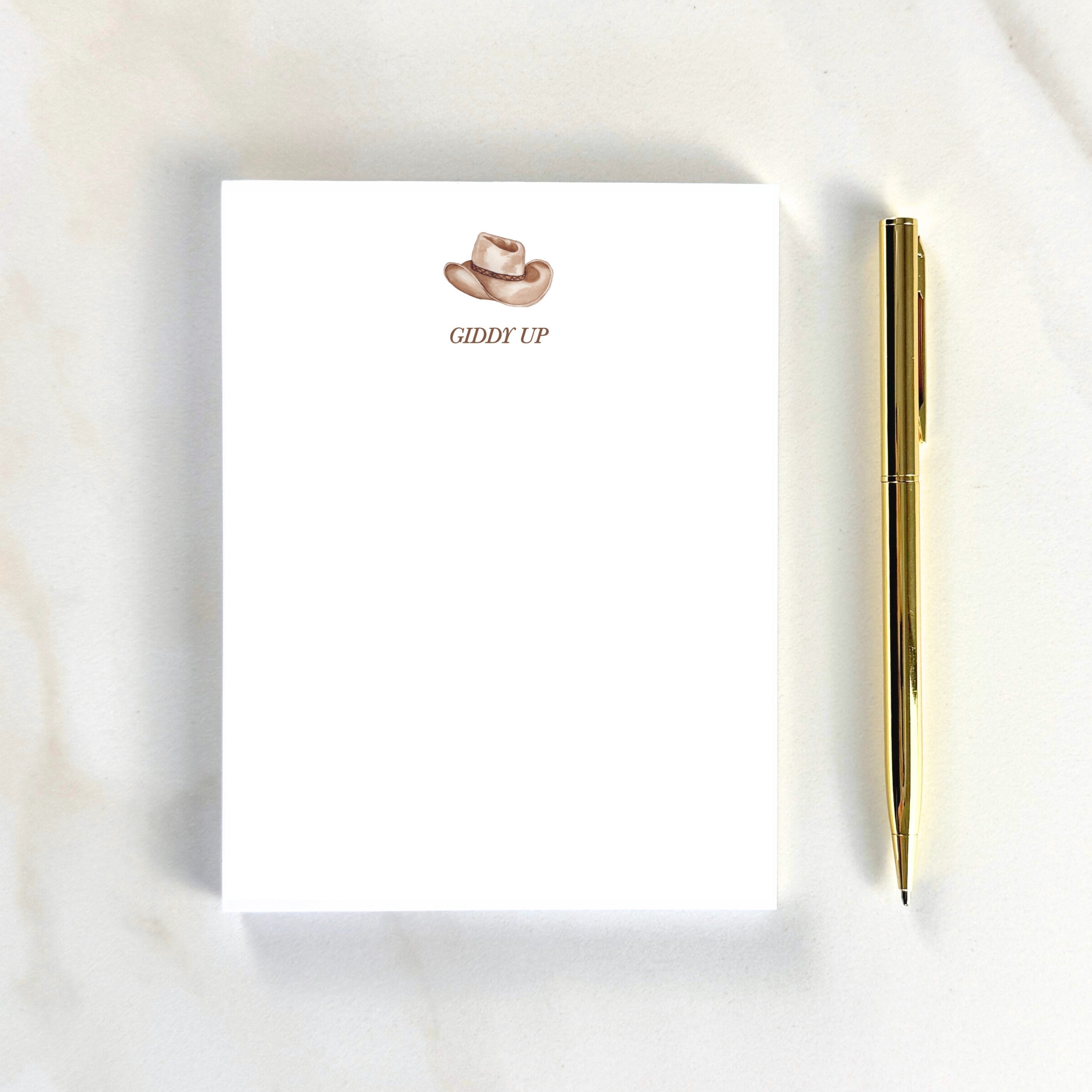"Giddy Up" Icon Notepad