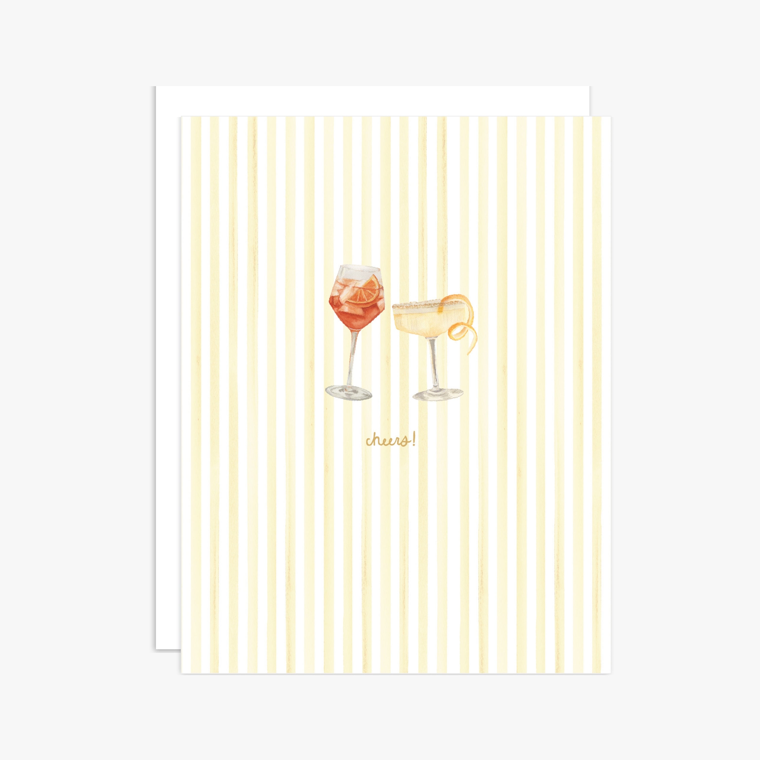"Cheers" Spritz Greeting Card