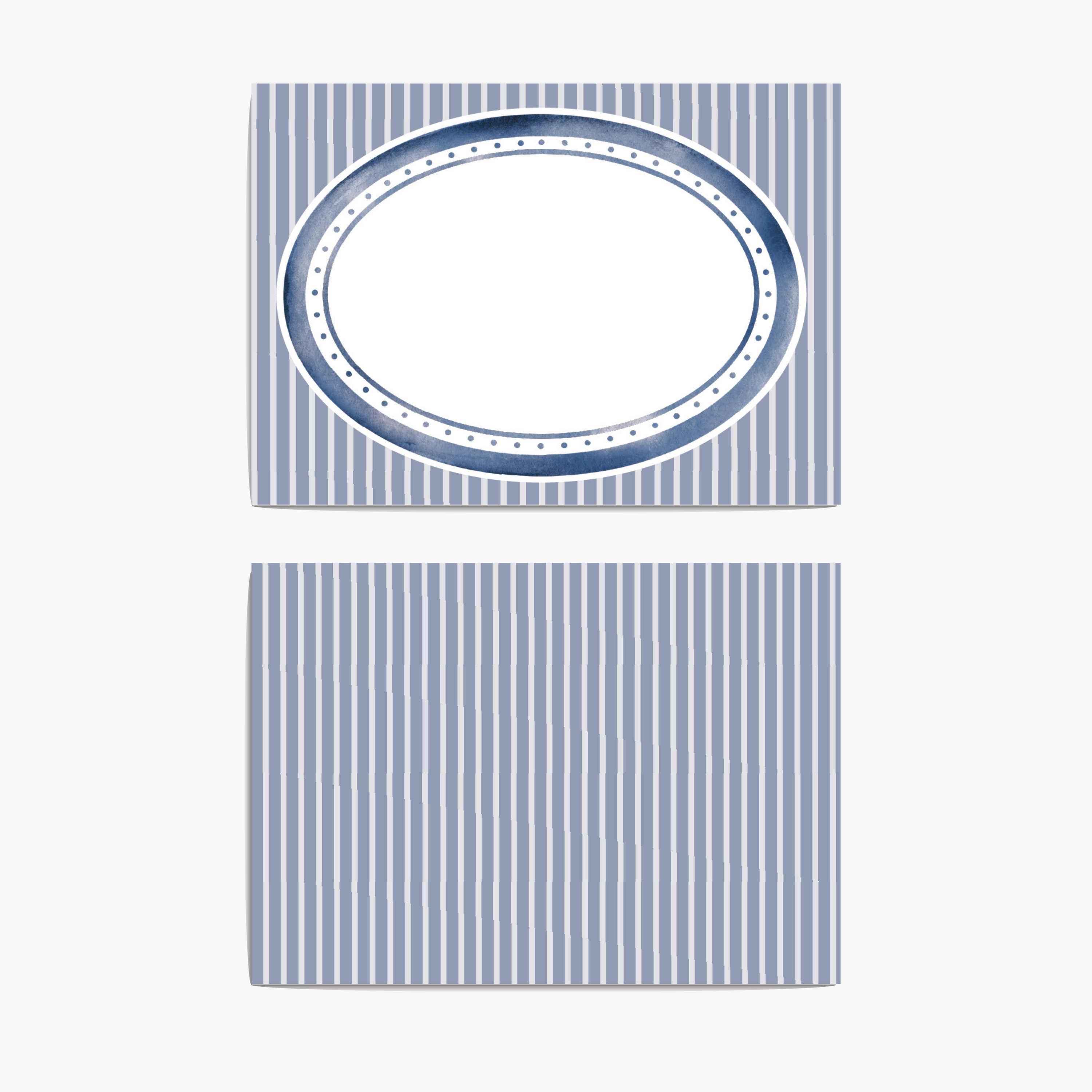 Blue Oval Notelets