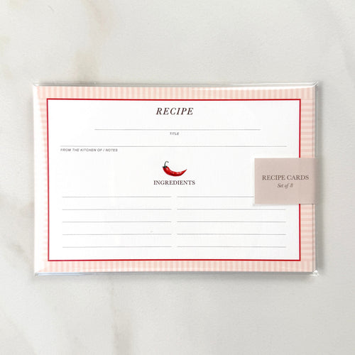 Chili Pepper Recipe Cards