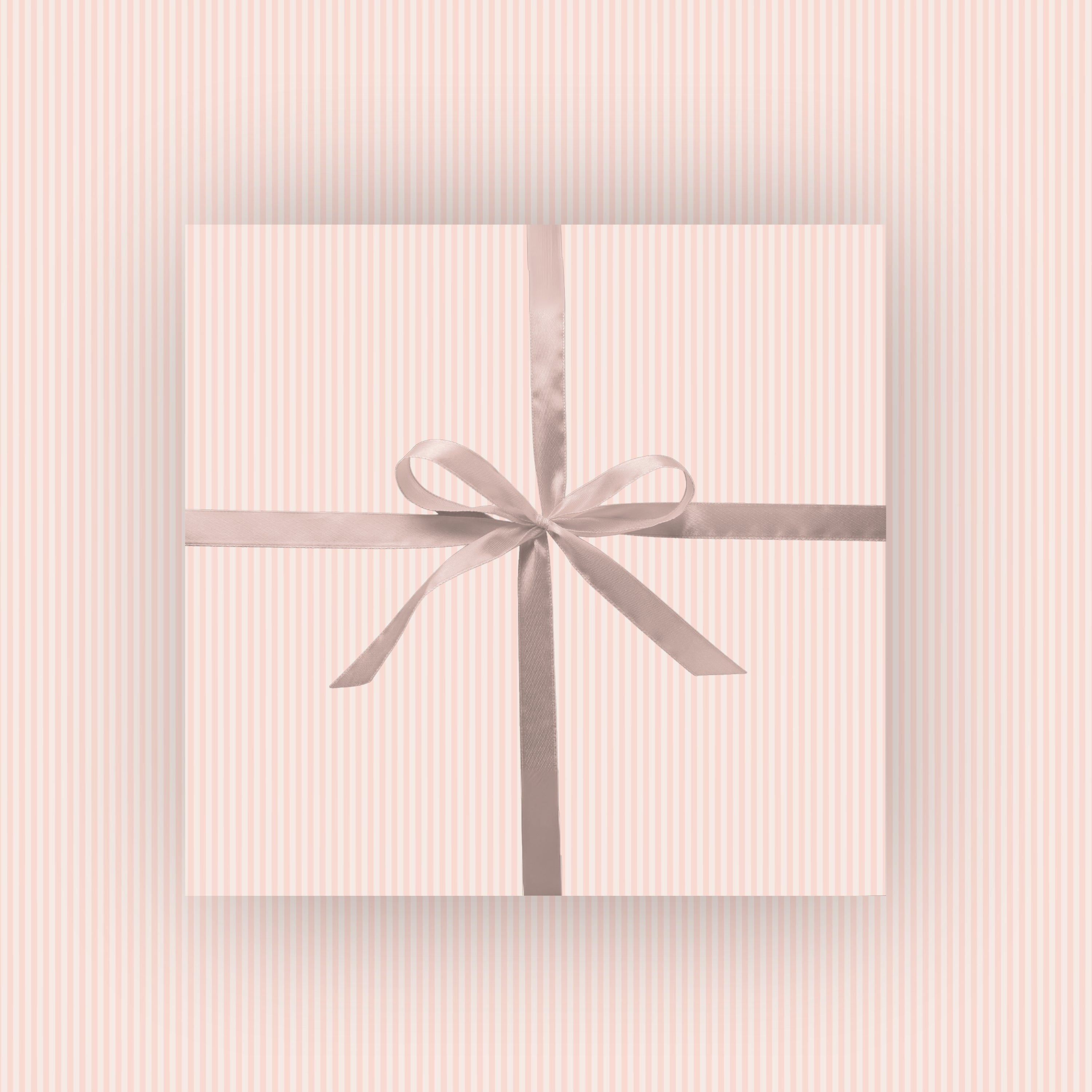 Pink Pinstripe Wrapping Paper