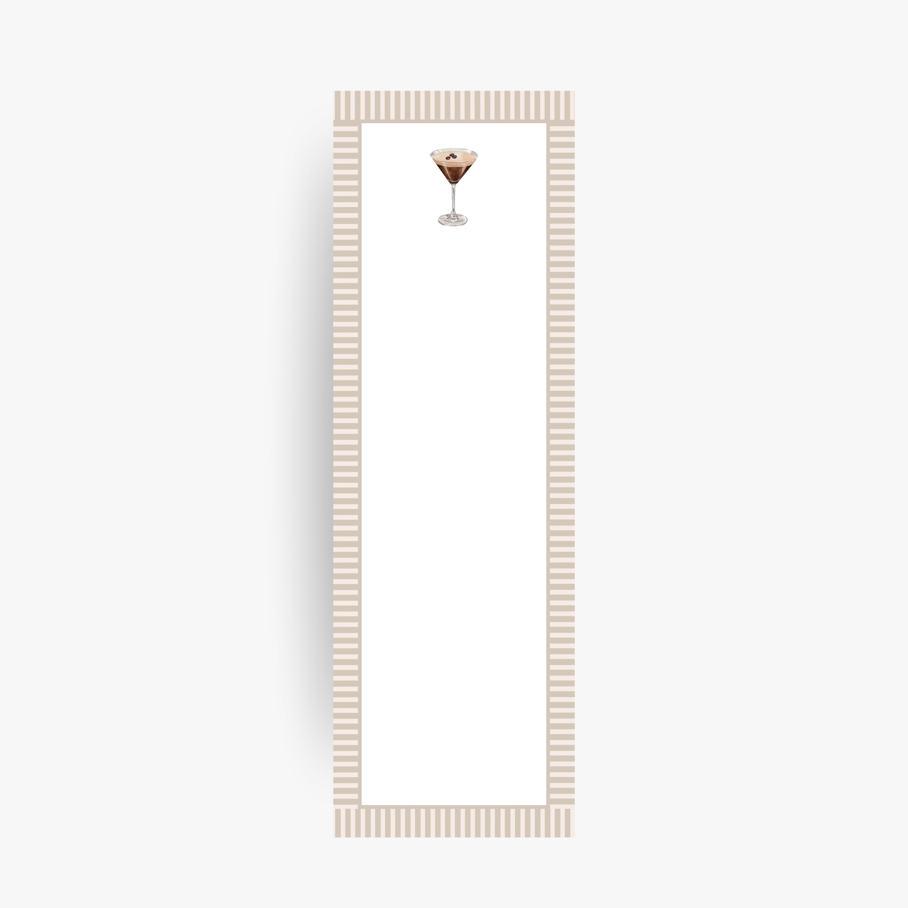 Espresso Martini Skinny Notepad