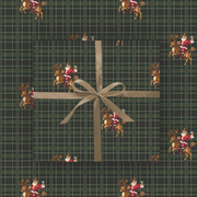 Santa Martini Wrapping Paper