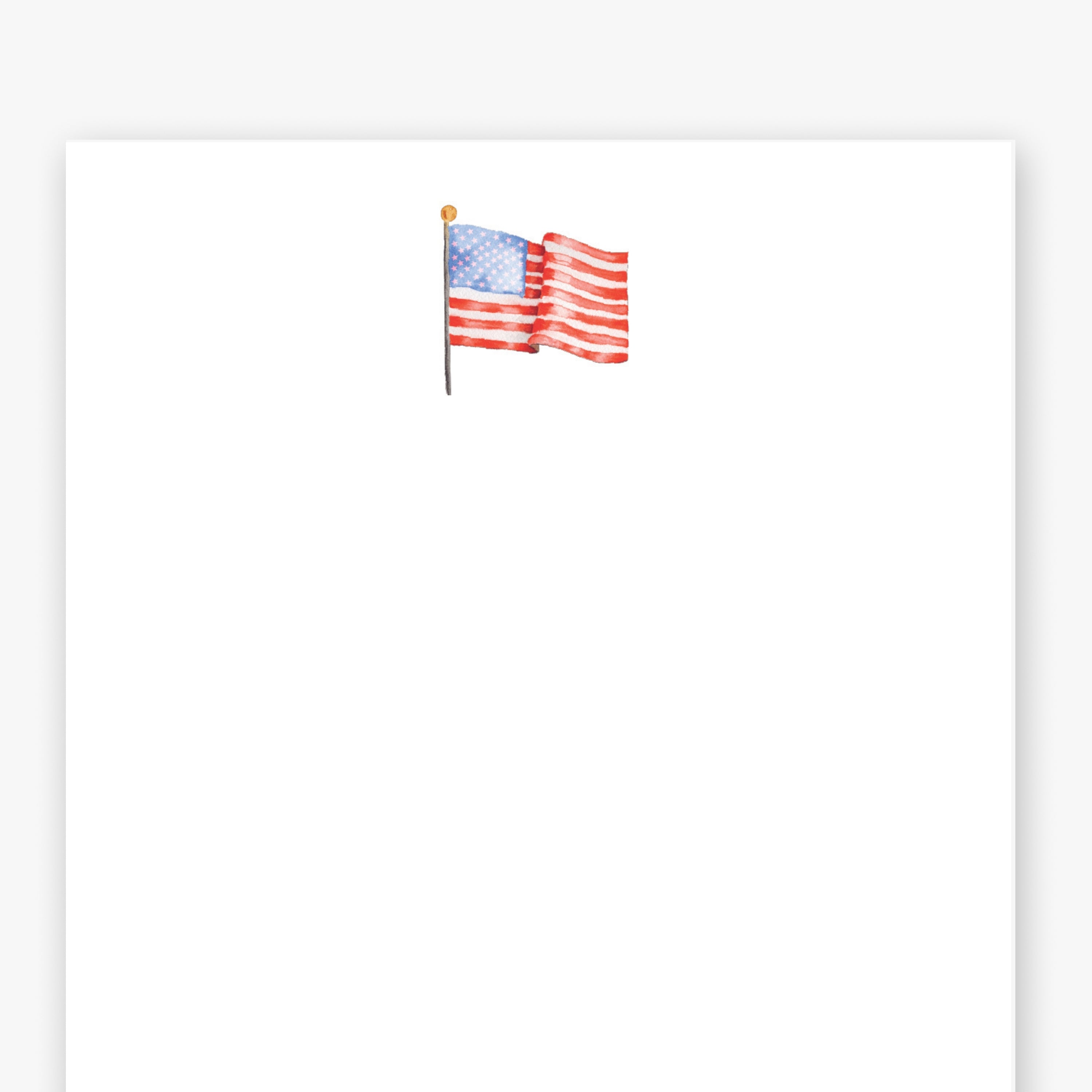 American Flag Icon Notepad