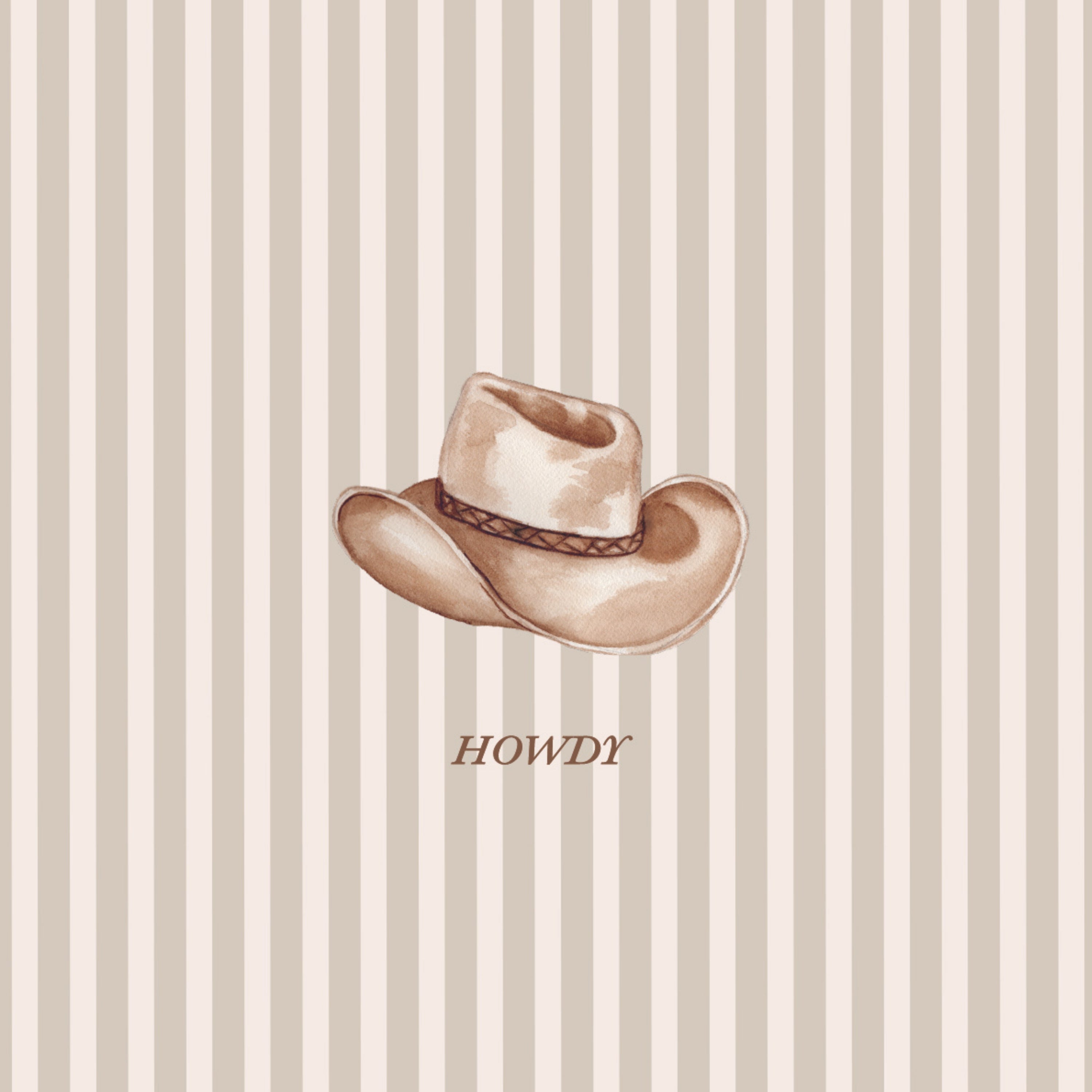 "Howdy" Greeting Card
