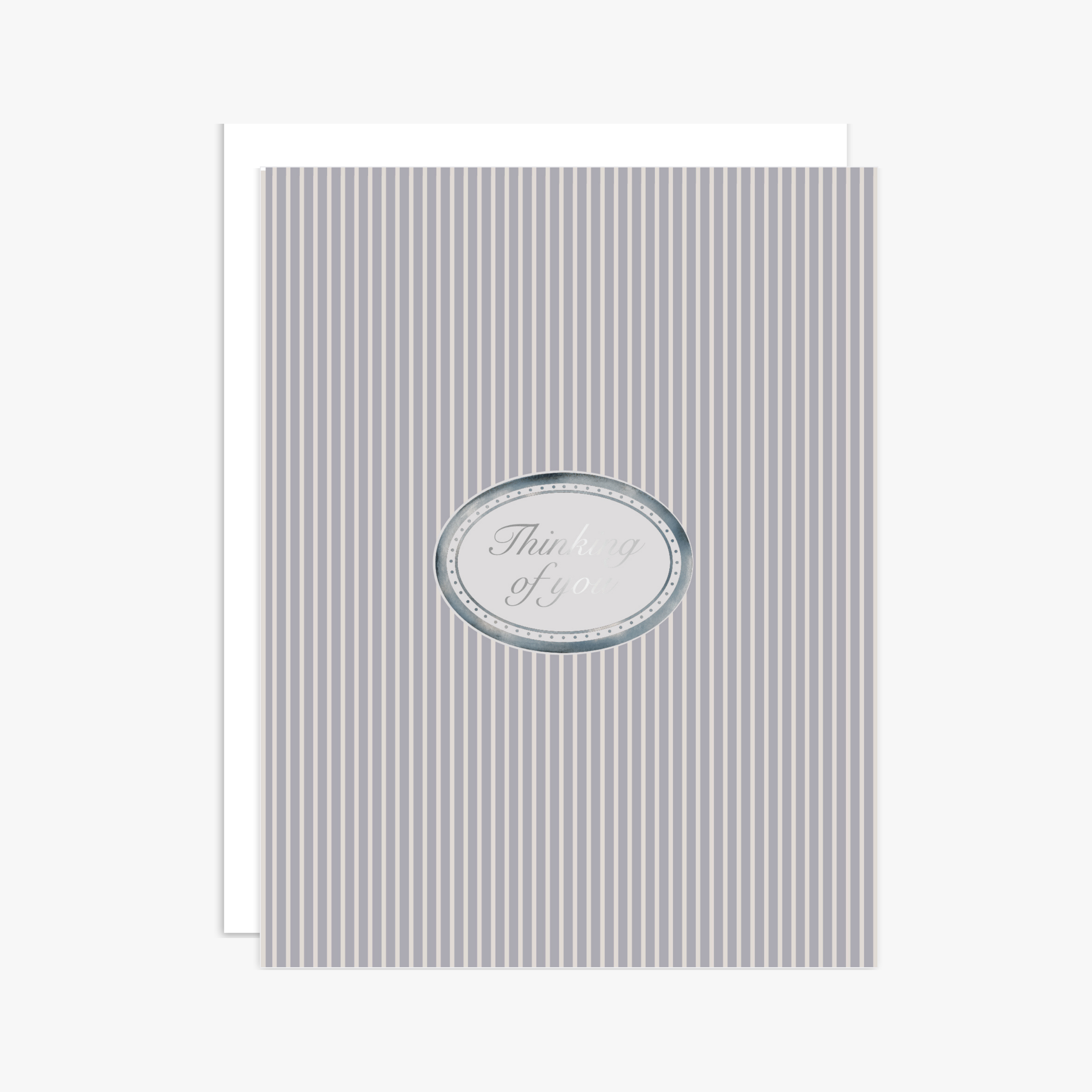 Stone Oval "Thinking of You" Greeting Card