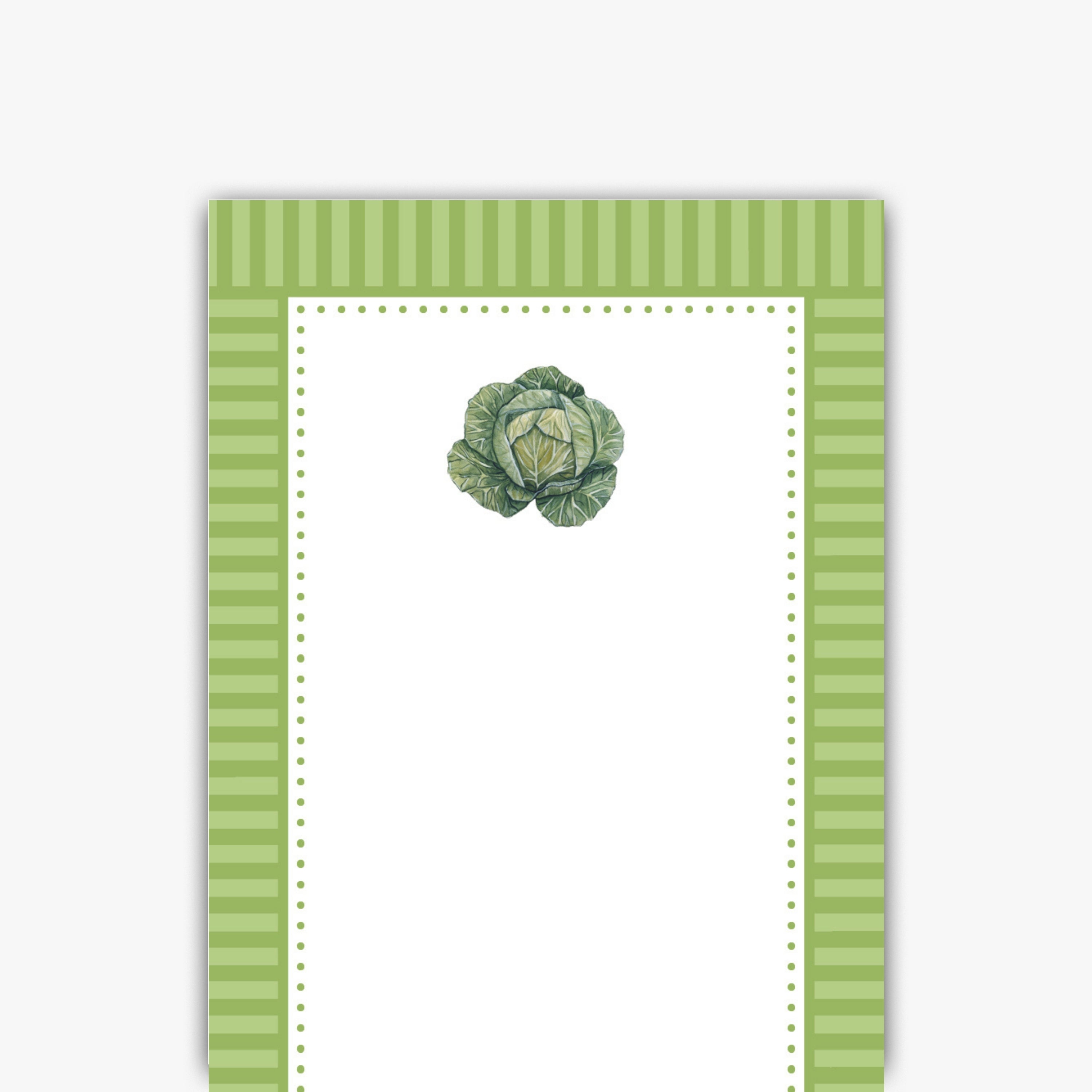 Cabbage Skinny Notepad