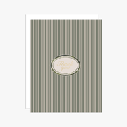 Green Oval "Thank You" Greeting Card
