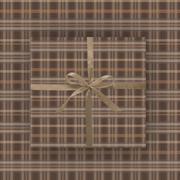 Brown Plaid Wrapping Paper