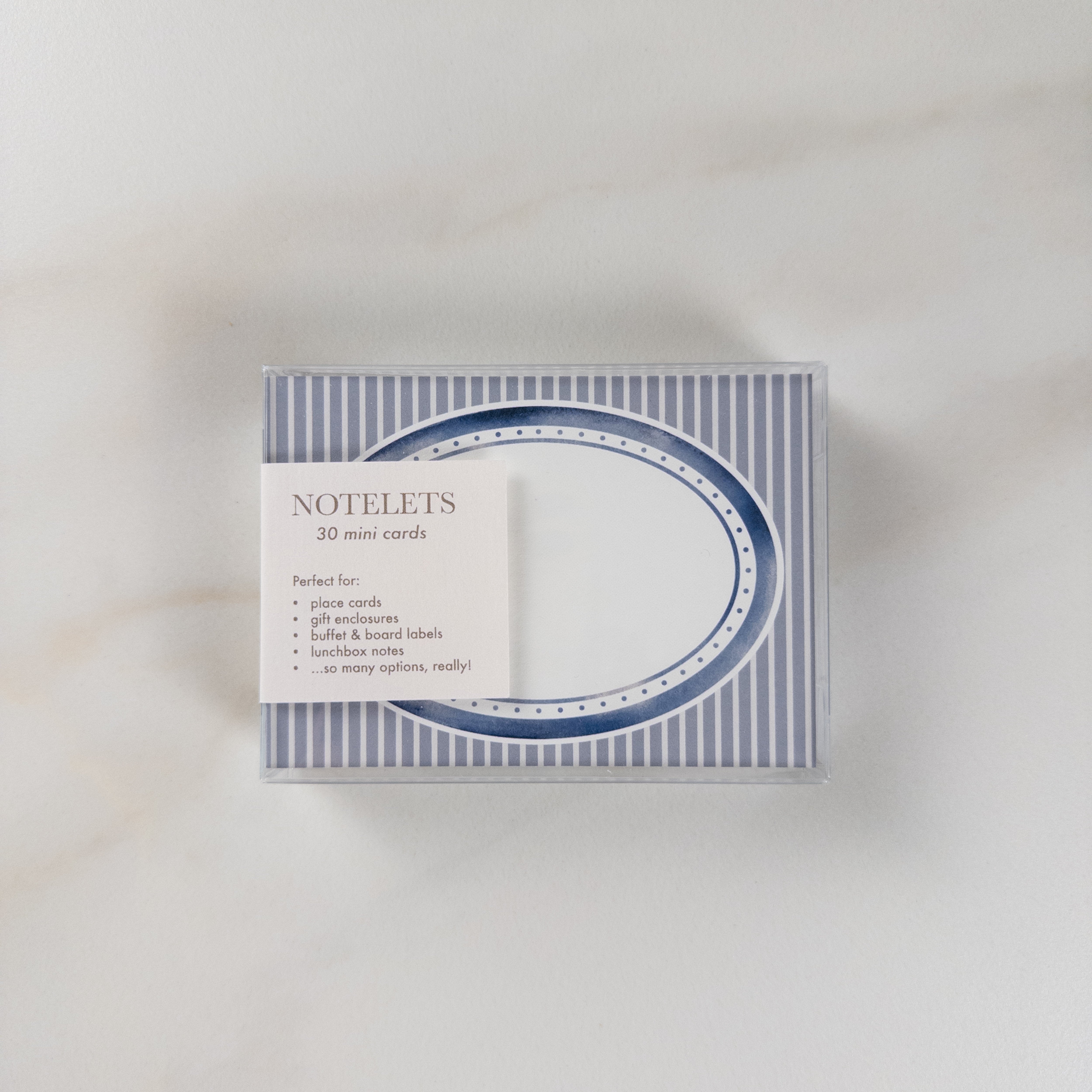 Blue Oval Notelets