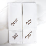 Thanksgiving Sayings Embroidered Dinner Napkins