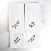 Thanksgiving Sayings Embroidered Dinner Napkins