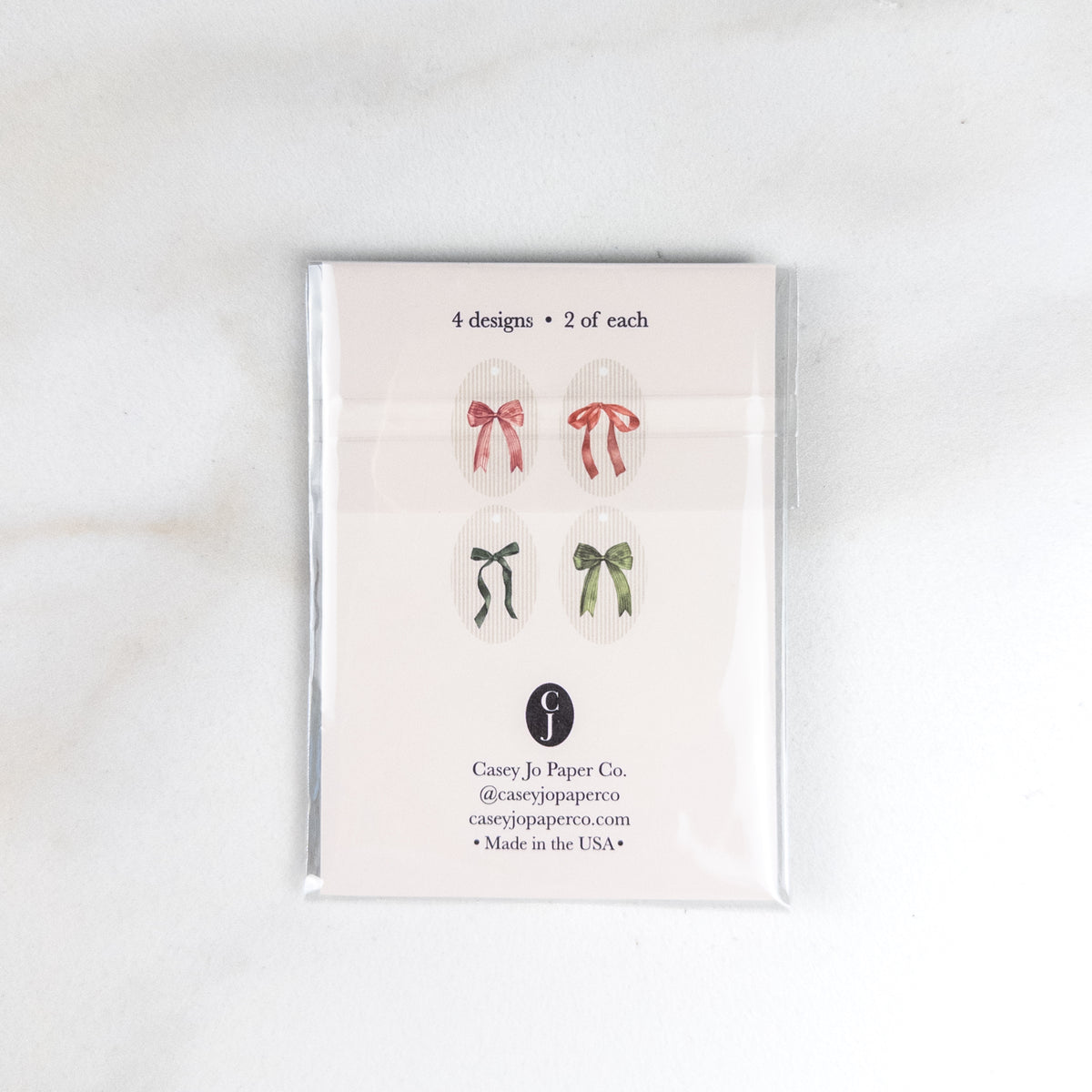 Watercolor Bow Gift Tags