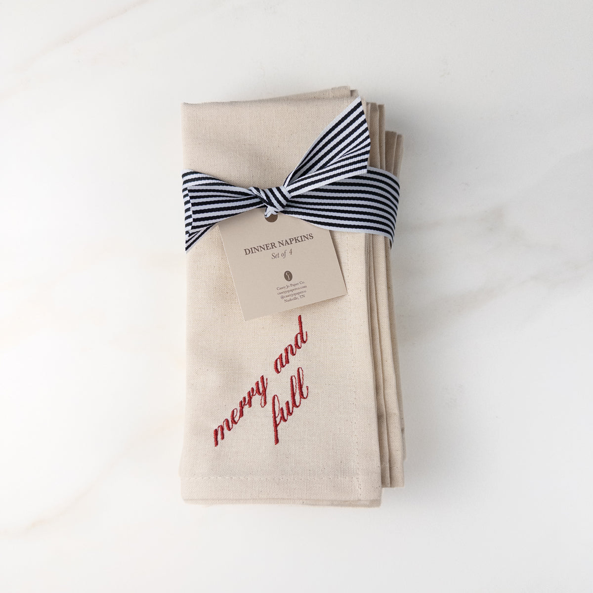 Christmas Table Talk Dinner Napkin Set