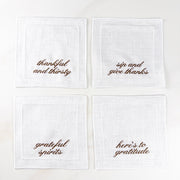 Thanksgiving Sayings Cocktail Napkins