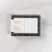 Green Plaid Notelets