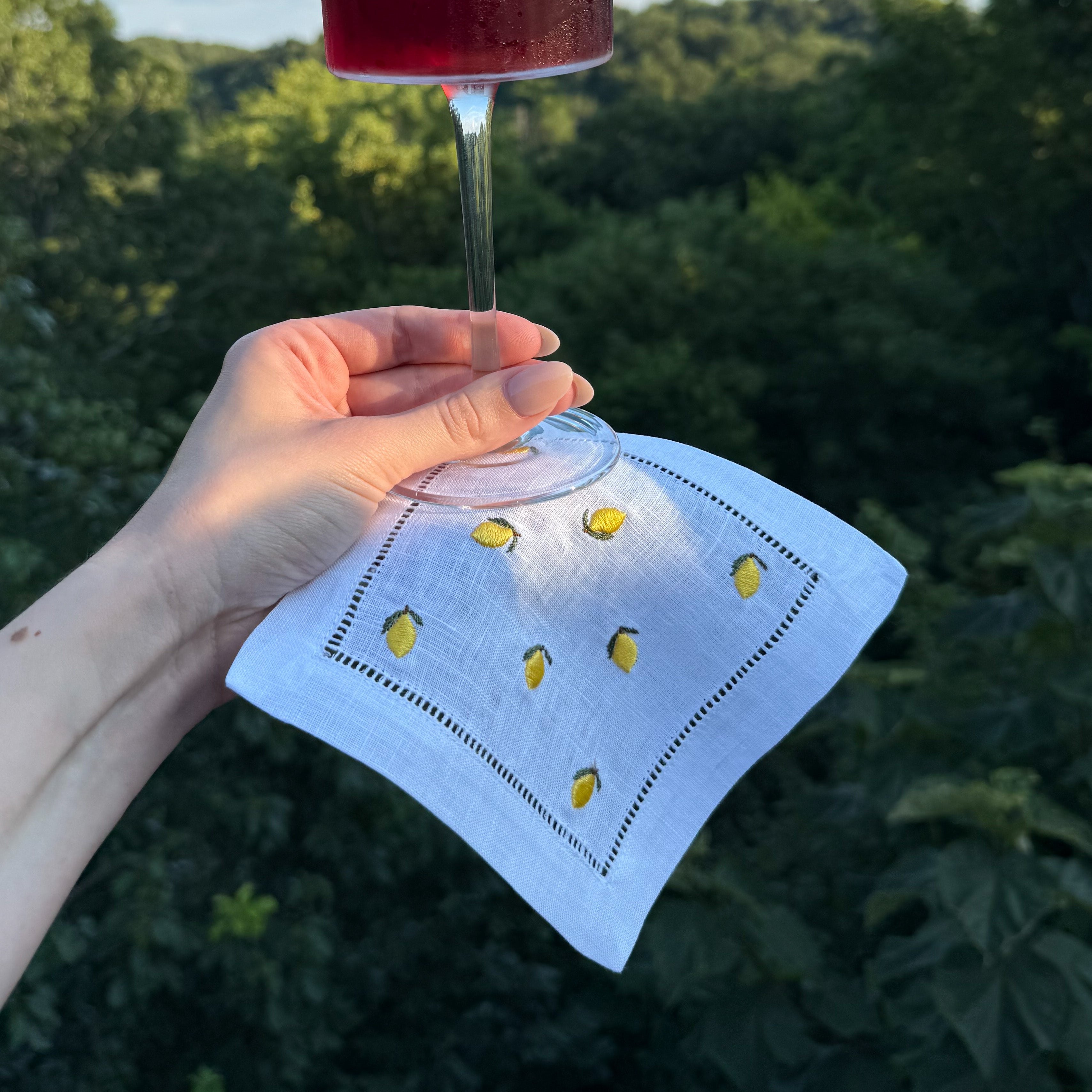 Lemon Cocktail Napkin Set