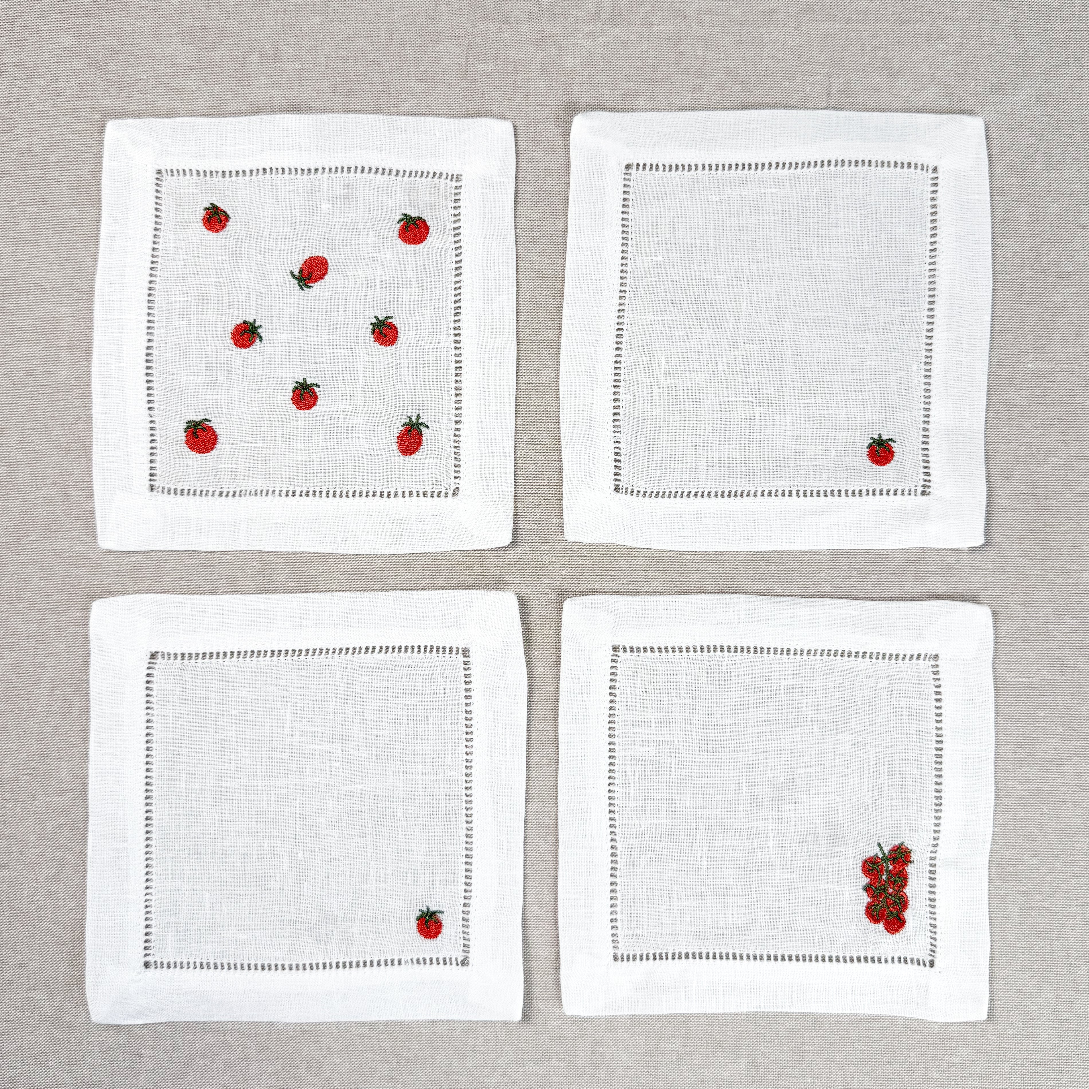 Tomato Cocktail Napkin Set