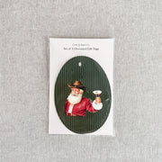 Oversized Gift Tags - Santa with Espresso Martini