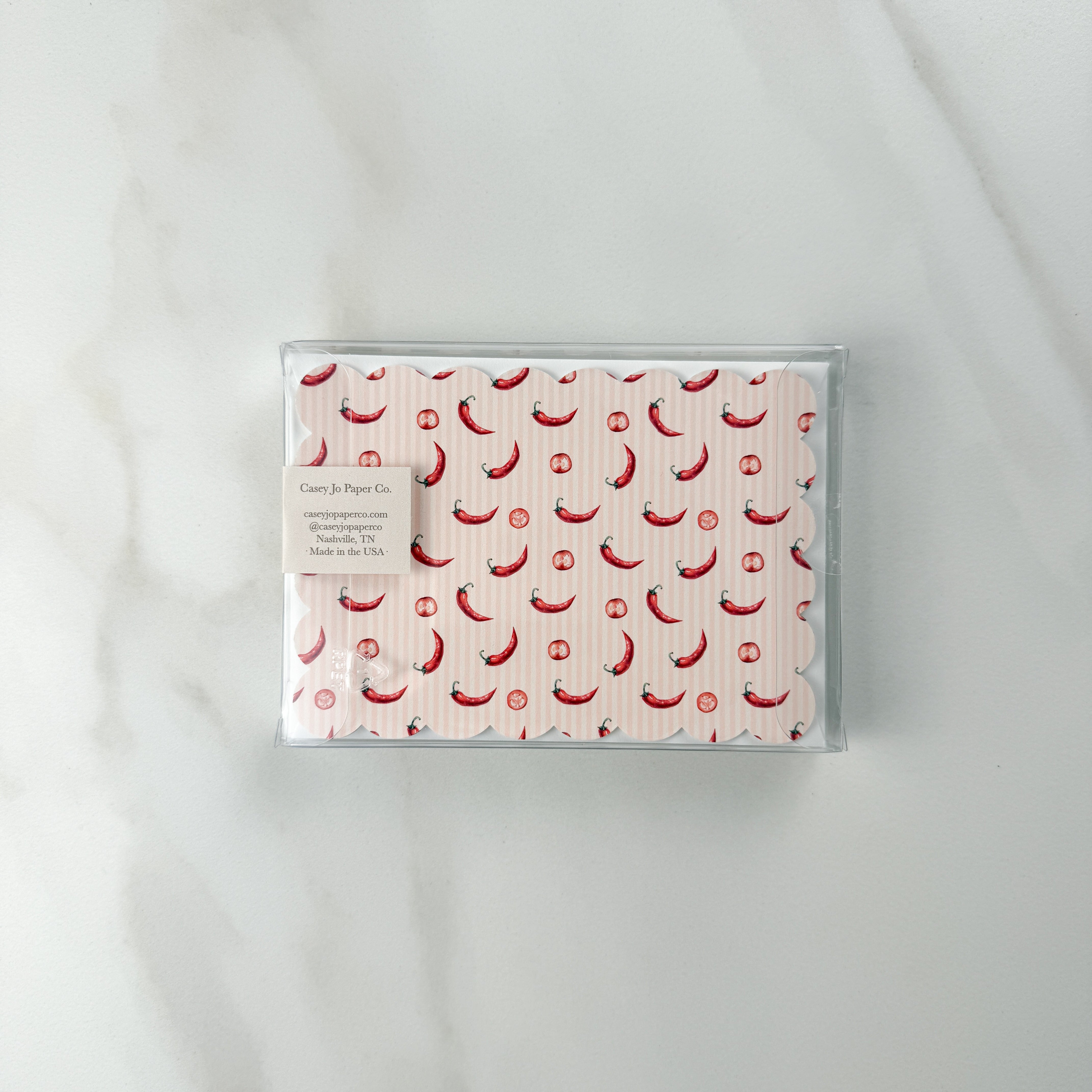 Chili Pepper Note Card Set