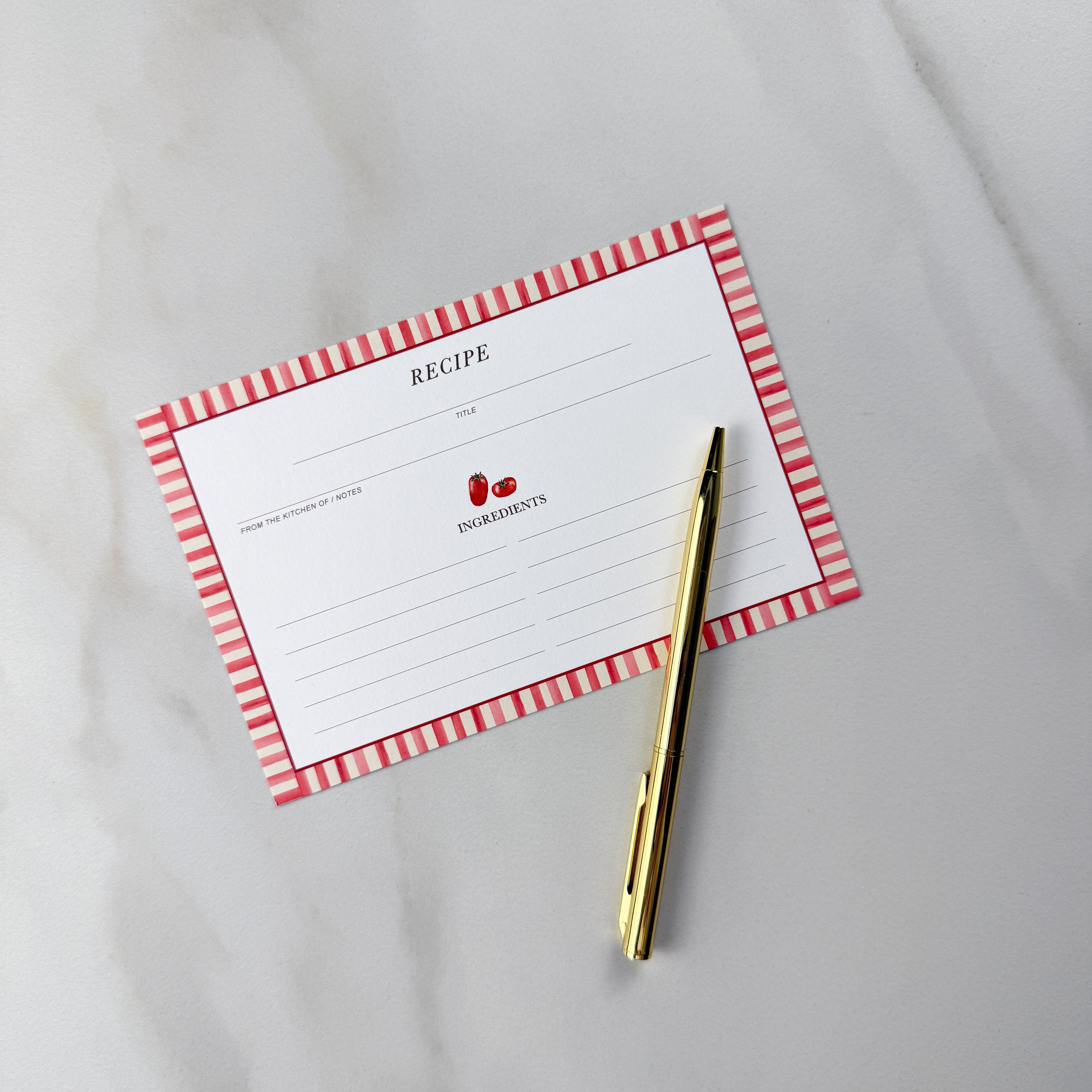 Tomato Recipe Cards