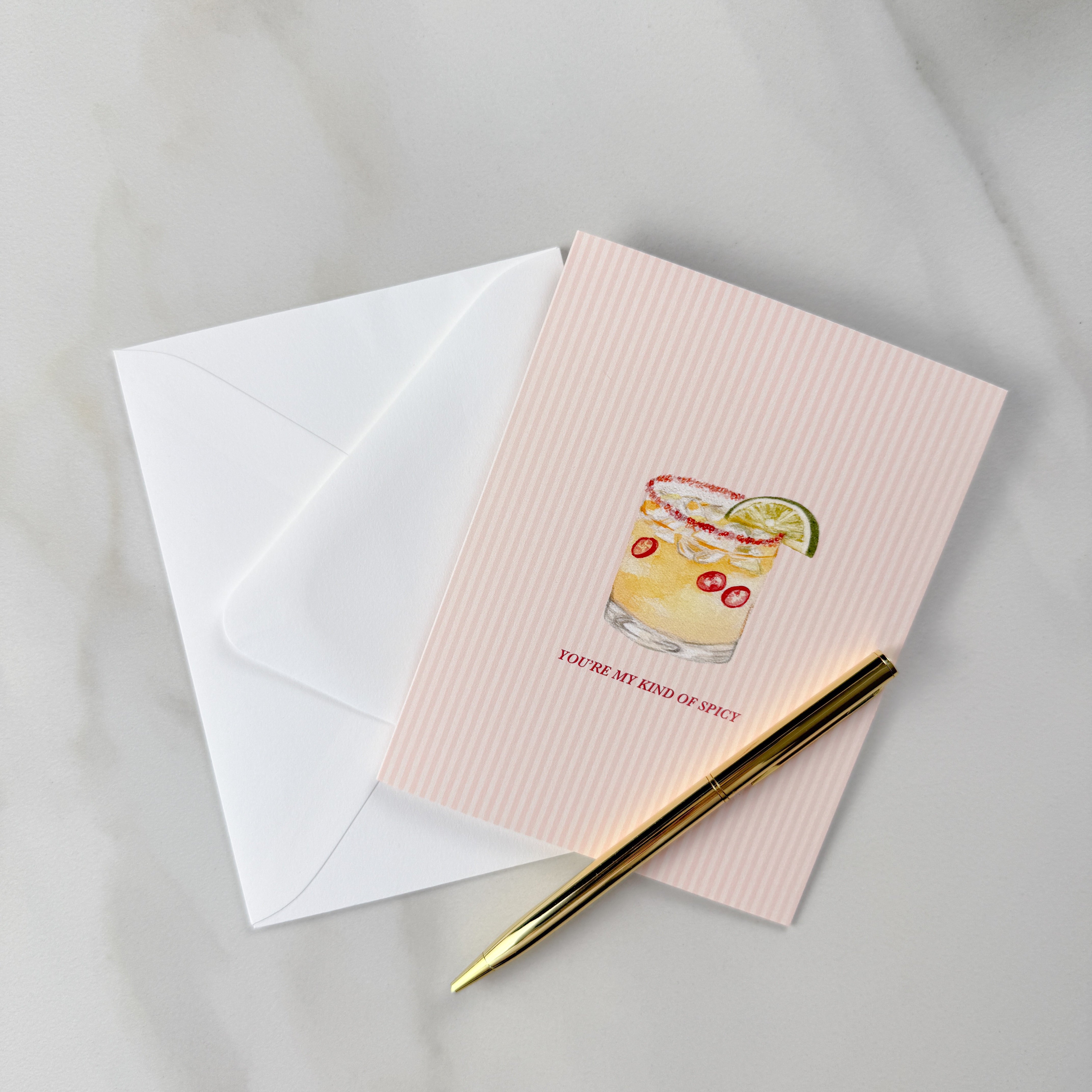 "You're My Kind of Spicy" Spicy Margarita Greeting Card