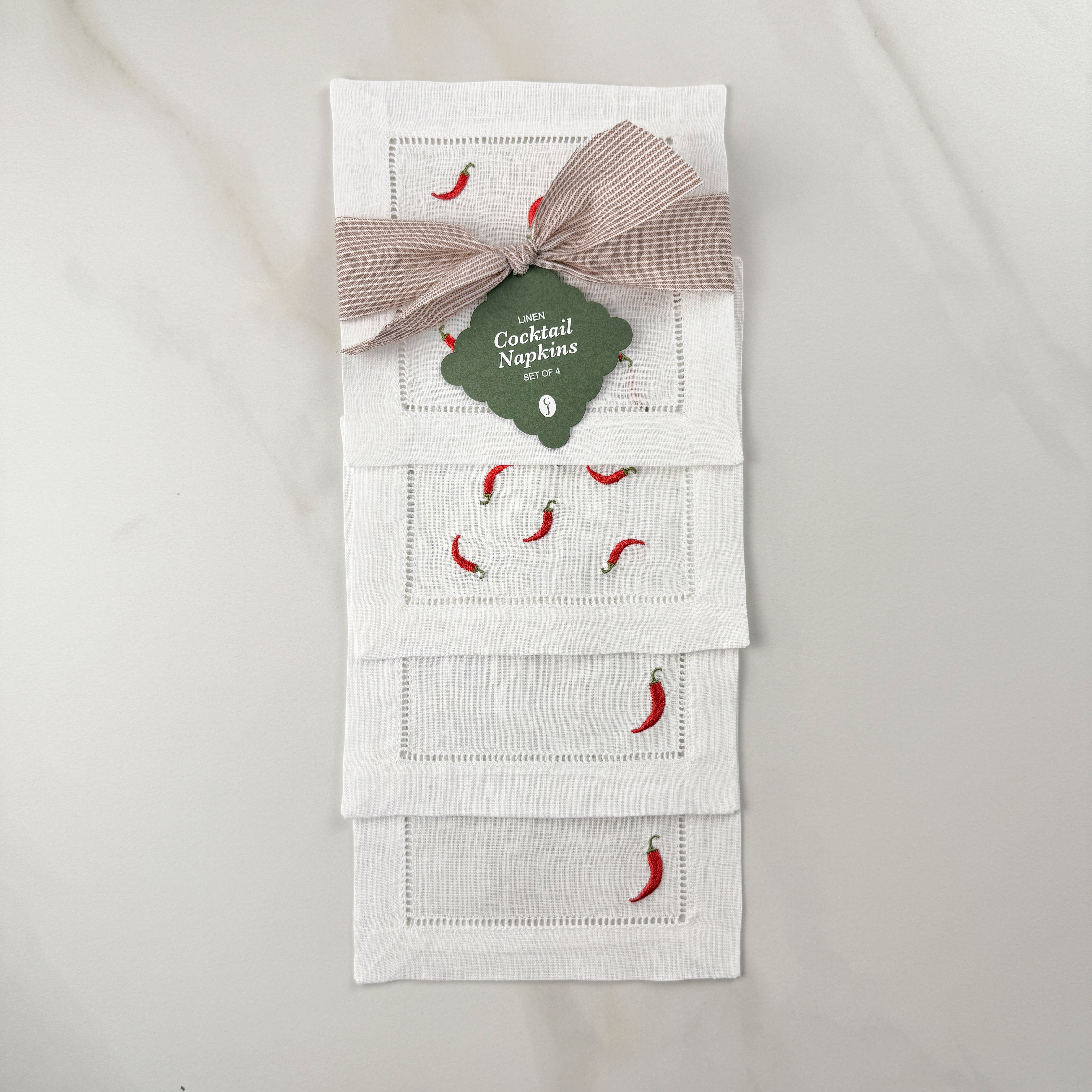 Pepper Cocktail Napkin Set