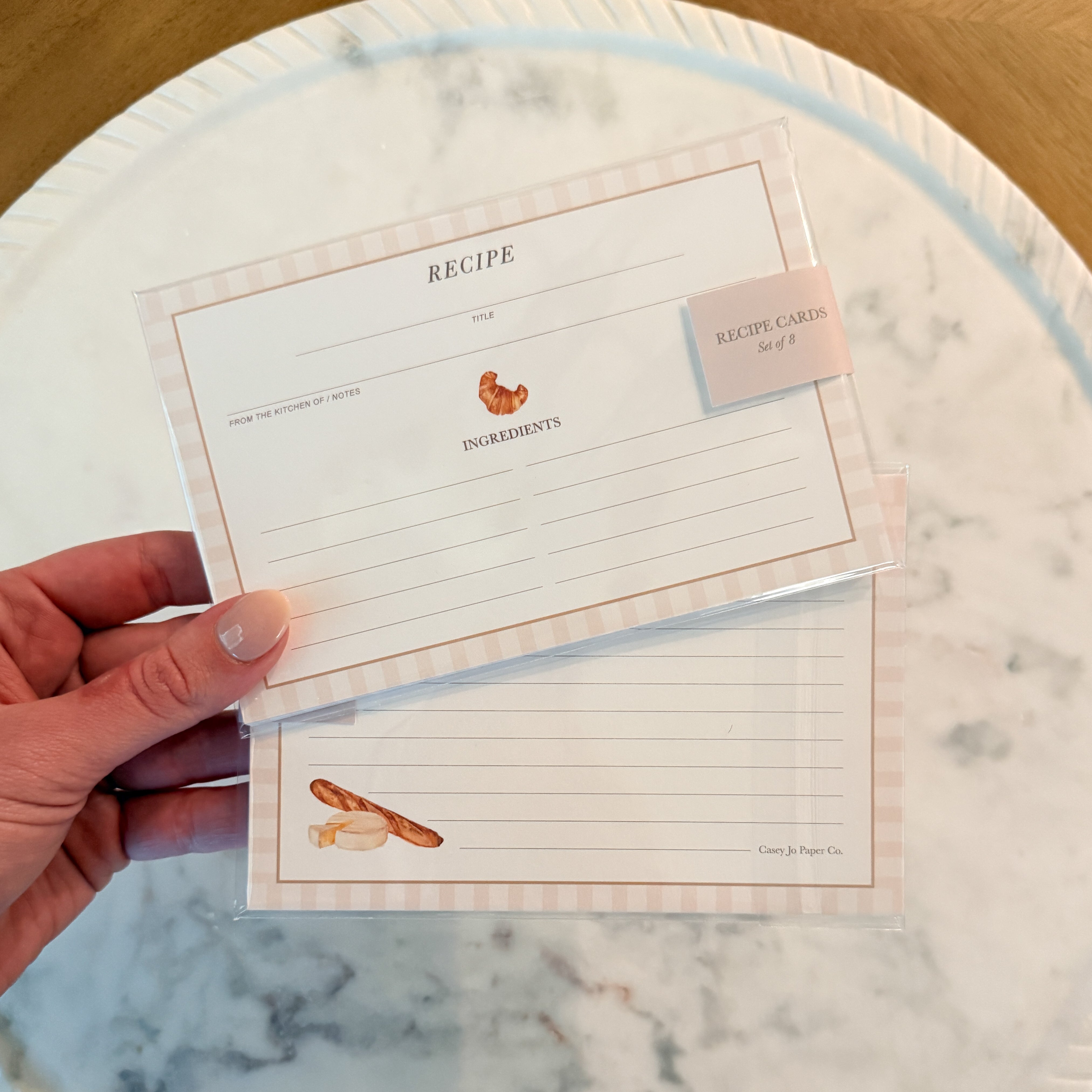 Bread & Cheese Recipe Cards