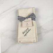"Eat your vegetables" Embroidered Dinner Napkins