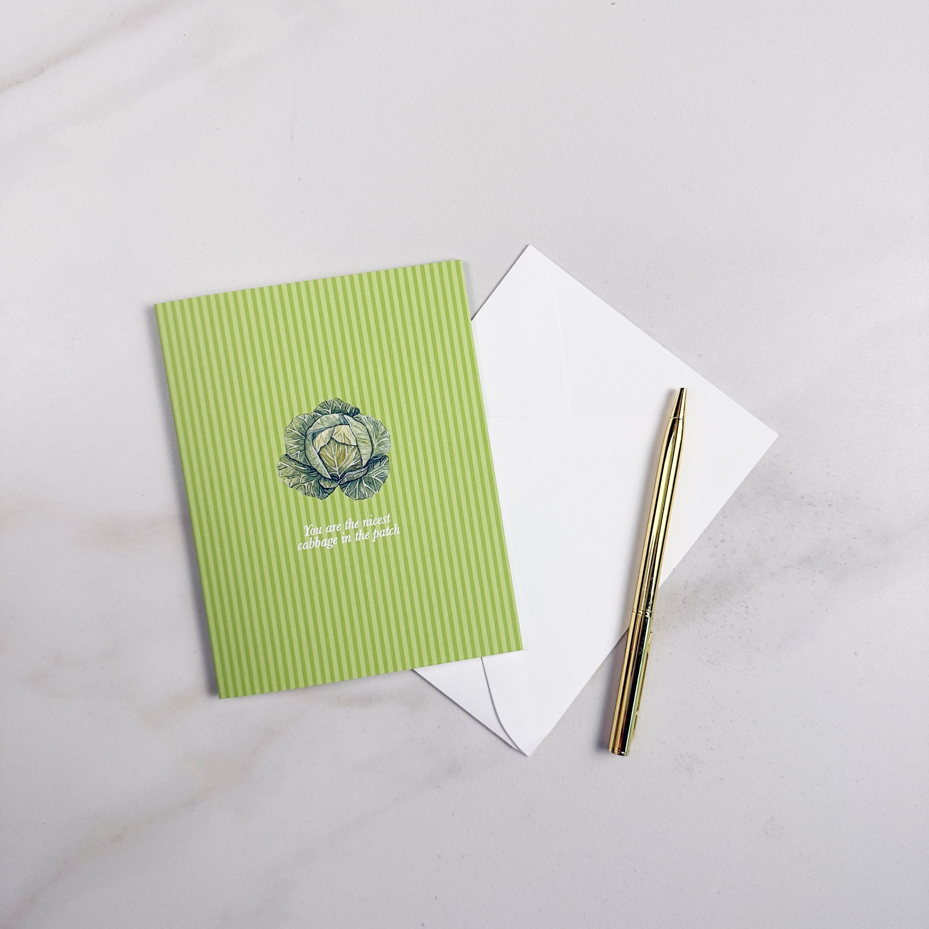 "You're the nicest cabbage in the patch" Greeting Card