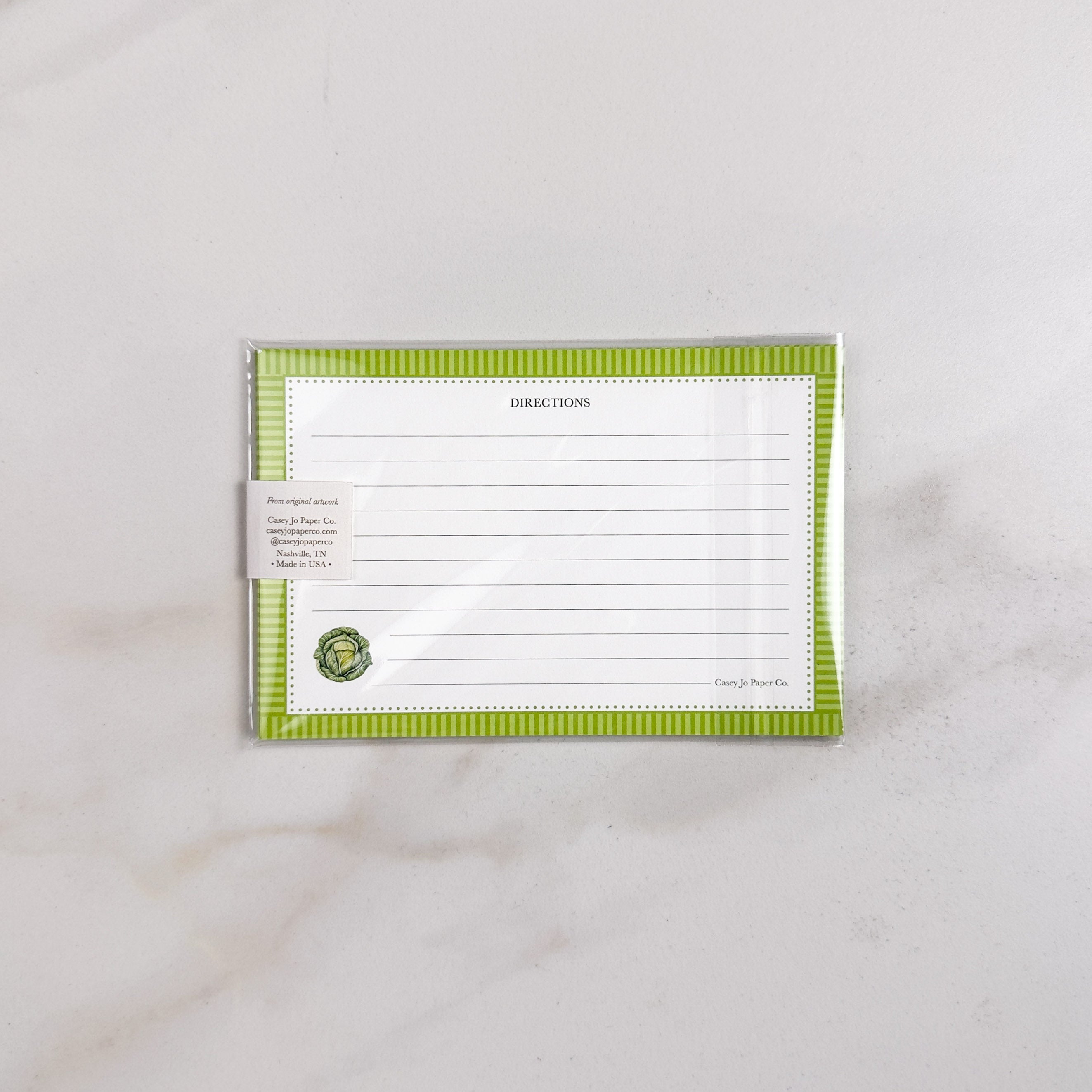 Cabbage Recipe Cards