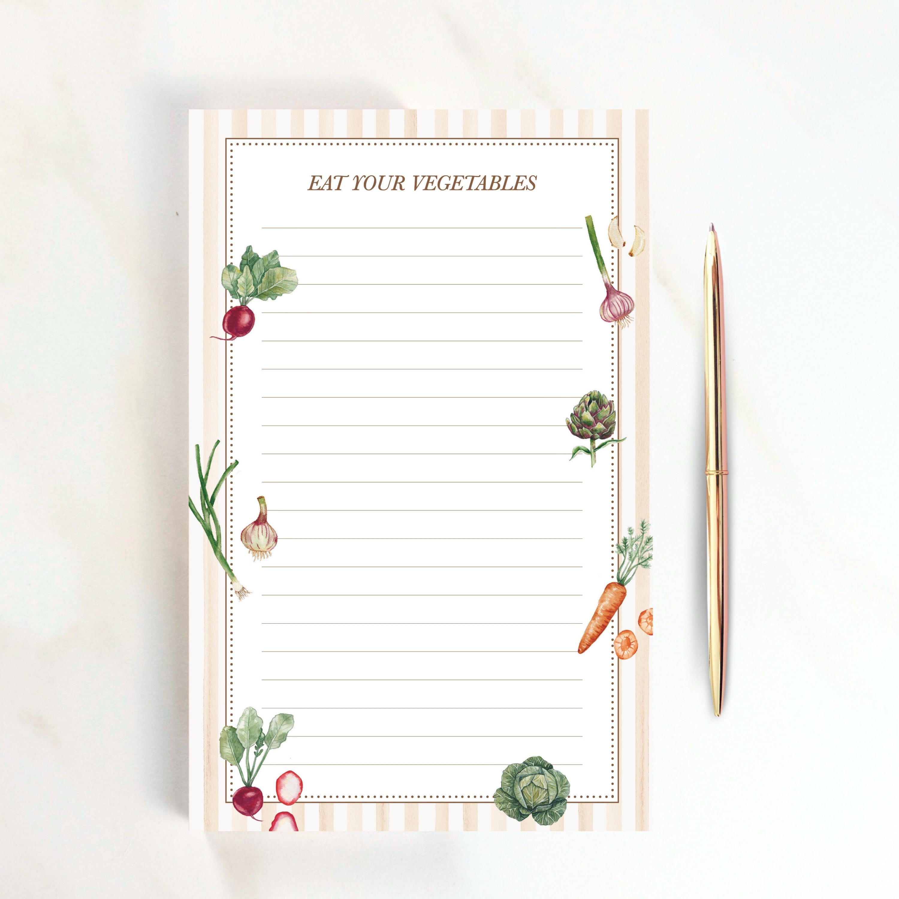 Vegetable Oversized Notepad