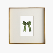 Green Bow Watercolor Art Print