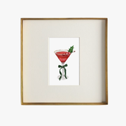 Cranberry Festive Cocktail Art Print