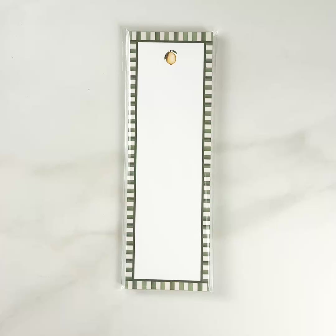 Load video: Lemon Skinny Notepad