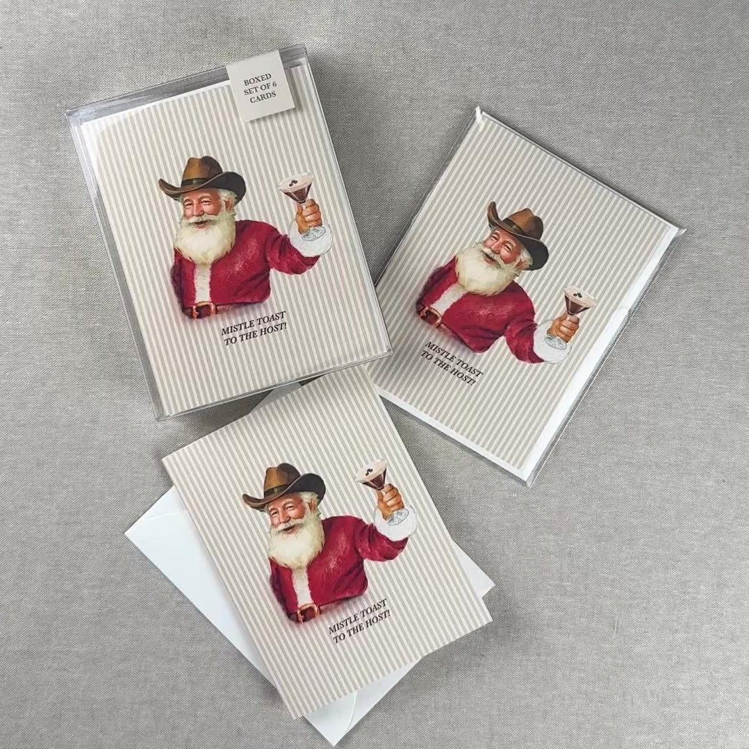 Load video: "Mistle Toast to the Host" Greeting Card