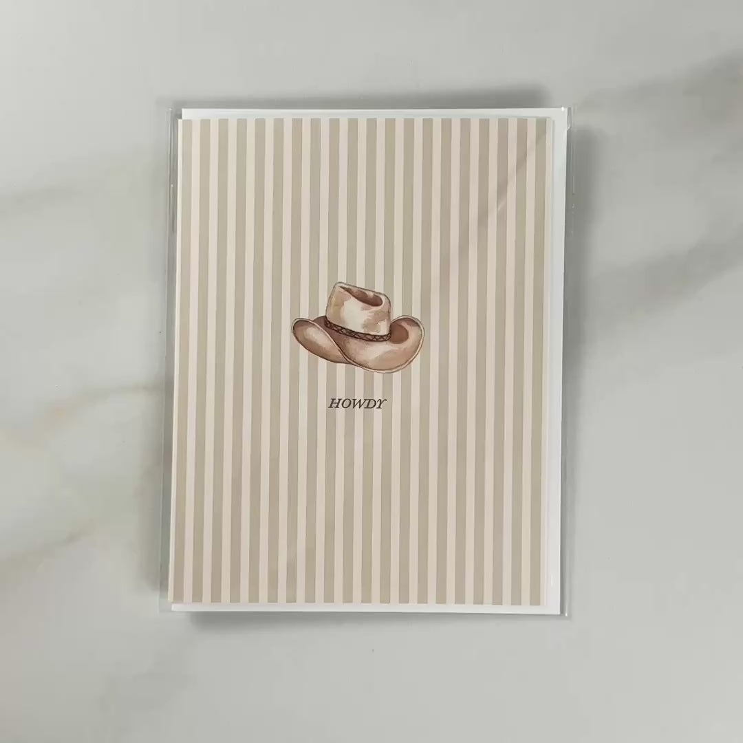 Load video: "Howdy" Greeting Card