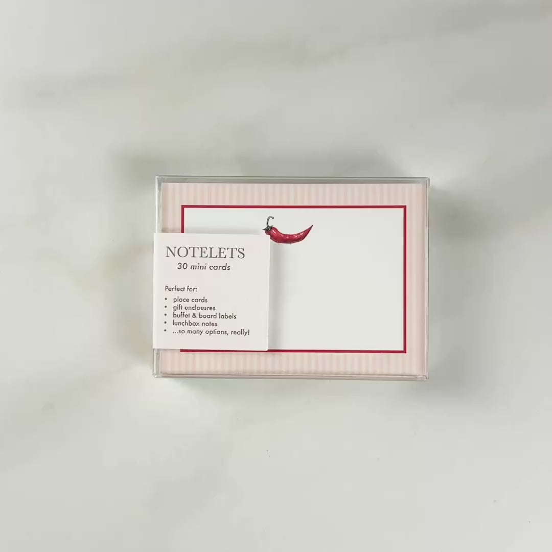 Load video: Chili Pepper Notelets