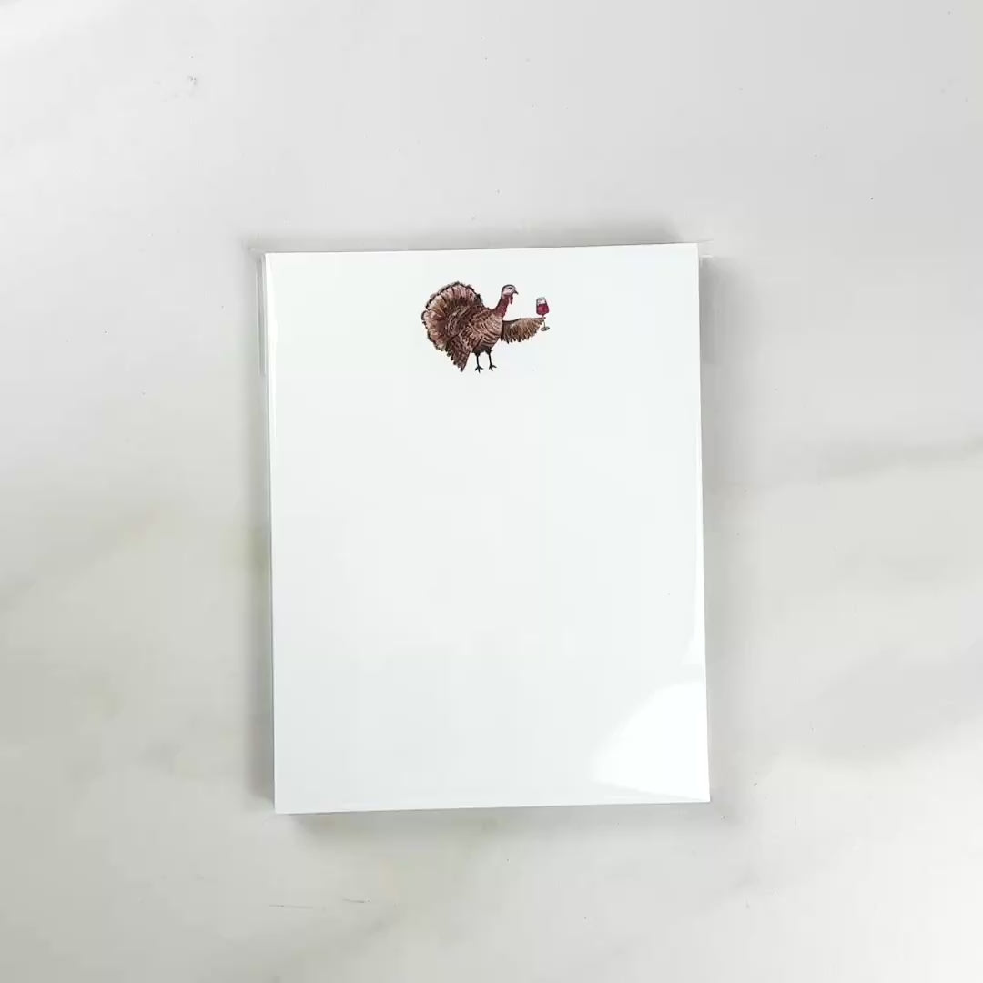 Load video: Turkey with Wine Icon Notepad