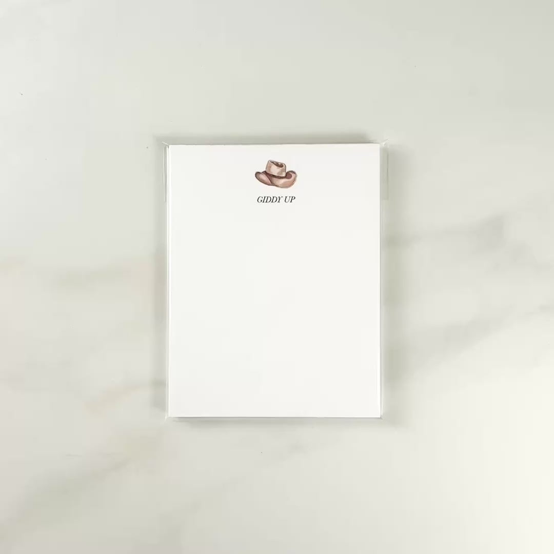 Load video: "Giddy Up" Icon Notepad